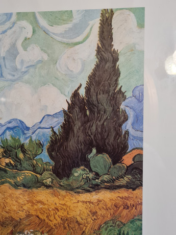 Картина винтажная Винсента Ван Гога, в деревянной раме, 75,5 x 65,5 см, Германия, 1960-70гг.