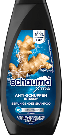 Schauma XTRA Anti-Schuppen Shampoo Intensiv, 350 ml, Schauma интенсивный шампунь против перхоти XTRA с экстрактом имбиря и провитамином B5, 350 мл