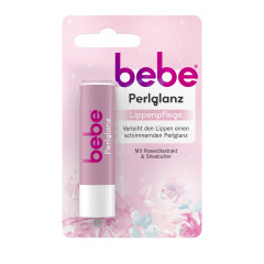 bebe Lippenpflege Perlglanz, 4,9 g, bebe бальзам для губ с перламутровым сиянием, маслом ши и экстрактом розы, 4,9 г