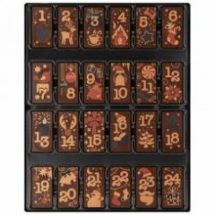 Weibler Geschenkpackung Adventskalender Zartbitter 200g, подарочный адвент-календарь из тёмного шоколада, 200 г