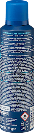 Balea MEN Antitranspirant Deospray Fresh, 200 ml, Антиперспирант Fresh с охлаждением и защитой до 48 часов, 200 мл