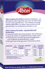 Abtei Cranberry Plus Kuerbis Femina Kapseln 30 Kapseln (27,5 g), Abtei Женские капсулы с клюквой, тыквенным экстрактом и нутриентами для слизистых и соединительной ткани, 30 капсул (27,5 г)