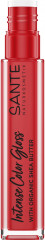 SANTE Intense Color Gloss 04 Sparkling Coral, 5.3 g, Санте Блеск для губ Intense Color Gloss, оттенок 04 Sparkling Coral, сияющий коралловый, 5,3 г