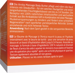 WELEDA Sport Massage Body Butter Arnika, 150 ml, Массажное крем-масло Sport с арникой, ши и какао для ухода после спорта, 150 мл
