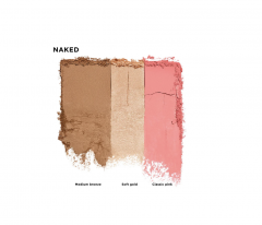 Urban Decay Stay Naked Threesome Aufhellende und Bronzing-Palette Farbton Naked 9.3 g Осветляющая и бронзирующая палитра