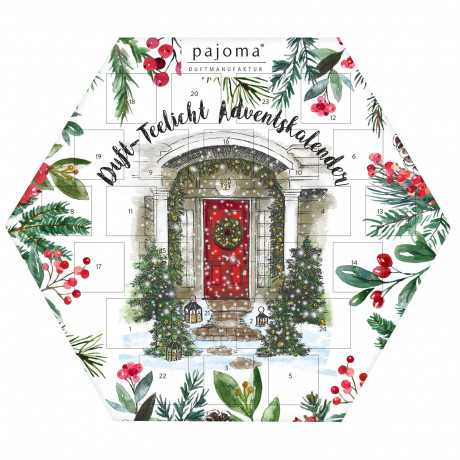 pajoma Adventskalender 2026, Адвент-календарь 2026 pajoma с 24 ароматическими чайными свечами