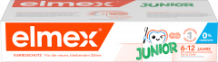 elmex Zahnpasta Kinder Junior 6-12 Jahren (2x75ml), 150 ml, Детская зубная паста Junior для укрепления эмали, 6–12 лет, 2 × 75 мл