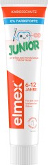 elmex Zahnpasta Kinder Junior 6-12 Jahren (2x75ml), 150 ml, Детская зубная паста Junior для укрепления эмали, 6–12 лет, 2 × 75 мл