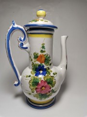 German porcelain, Винтажный керамический Чайник с цветами 23см, 1950-60гг.