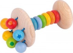 HEIMESS Greifling Stielrassel Regenbogen Сжимая игрушку-погремушку радуга