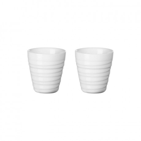 ASA SELECTION ASA Thermo Thermobecher Espresso Set 2-tlg. twisted weiss 0,08 L / h: 7 cm Набор термо-термо чашек ASA для эспрессо, 2 шт. скрученный белый 0,08 л/ч: 7 см