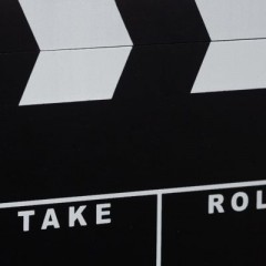 relaxdays 2 x Filmklappe schwarz 2 x лоскут пленки черный