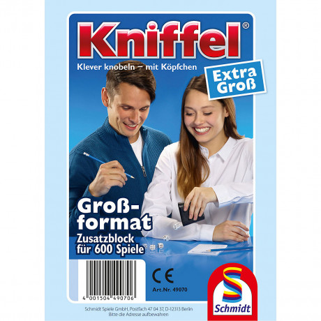 Schmidt Spiele 49070 Grosser Kniffelblock 49070 Большой блок карандашей