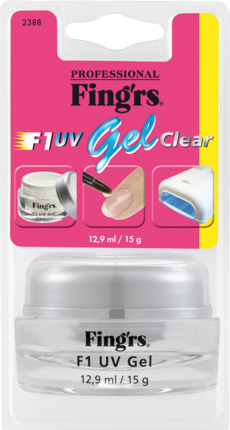 Fing'rs Для ногтей-UV-Гель для искусственных ногтей Refill UV Гель transparent, 12,9 мл
