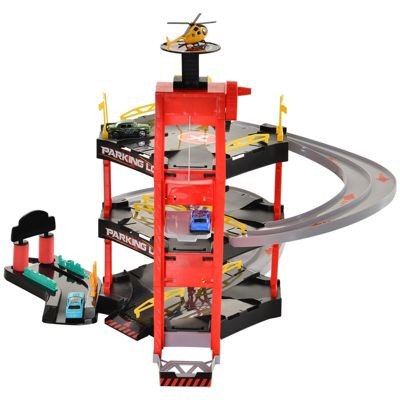 HOMCOM Kinder Parkhaus fur Spielzeugautos Детский гараж для игрушечных машинок
