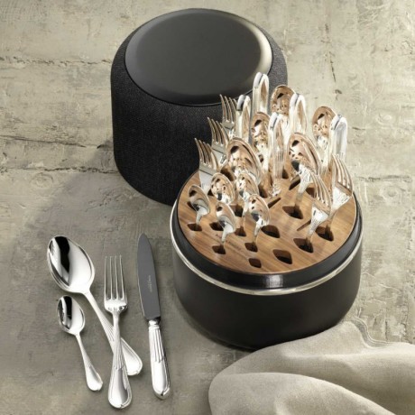 Robbe & Berking Robbe & Berking Belvedere - 925 Sterling Silber The Box inklusive 24-tlg. Menubesteck-Set Frozen Black Robbe & Berking Belvedere - Серебро 925 пробы Коробка, включающая 24 шт. Набор столовых приборов Frozen Black