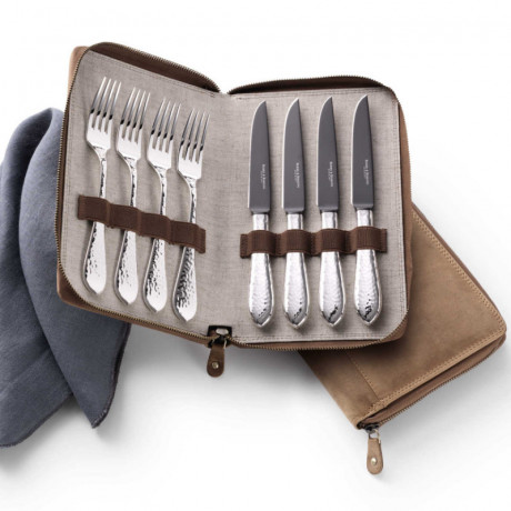 Robbe & Berking Robbe & Berking Martele - 150 g versilbert Grillset Frozen Black 8-tlg. Robbe &amp; Berking Martele - набор для гриля Frozen Black 150 г посеребренный 8 предм.