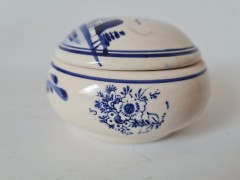 Шкатулка винтажная, с изображением мельницы, фарфор, 9 х 7см, Германия, 1950-60гг.