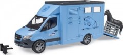 Bruder Mercedes Benz Sprinter Tiertransport mit einem Pferd Транспорт для перевозки животных Mercedes Benz Sprinter с лошадью