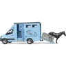 Bruder Mercedes Benz Sprinter Tiertransport mit einem Pferd Транспорт для перевозки животных Mercedes Benz Sprinter с лошадью