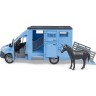 Bruder Mercedes Benz Sprinter Tiertransport mit einem Pferd Транспорт для перевозки животных Mercedes Benz Sprinter с лошадью