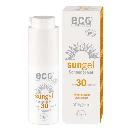 Eco Cosmetics Transparent Sonnengel LSF30  Прозрачный солнцезащитный гель SPF30