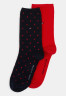 Tommy Hilfiger 2 PACK Socks red/navy 2 УПАКОВКИ носков красный/темно-синий