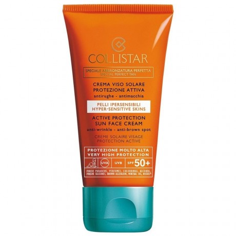 Collistar Active Protection Sun Face Cream SPF 50+  Солнцезащитный крем для лица с активной защитой SPF 50+