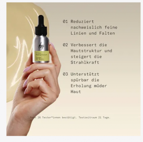 hej ORGANIC Gesichtsserum Firming Retinal 30 ml, Сыворотка для лица, укрепляющая сетчатку глаза, 30 мл