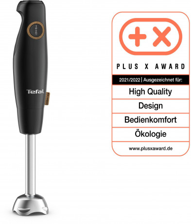 Tefal Tefal Stabmixer HB46E8 Eco Respect, 600 W, 4 Powelix-Klingen, Spritzschutz, ergonomischer Griff  Ручной блендер Tefal HB46E8 Eco Respect, 600 Вт, 4 лезвия Powelix, защита от брызг, эргономичная ручка