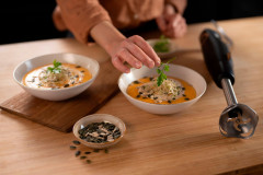 Tefal Tefal Stabmixer HB46E8 Eco Respect, 600 W, 4 Powelix-Klingen, Spritzschutz, ergonomischer Griff  Ручной блендер Tefal HB46E8 Eco Respect, 600 Вт, 4 лезвия Powelix, защита от брызг, эргономичная ручка