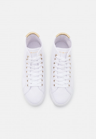 Tommy Hilfiger ESSENTIAL  High-top trainers white ESSENTIAL Высокие кроссовки белый