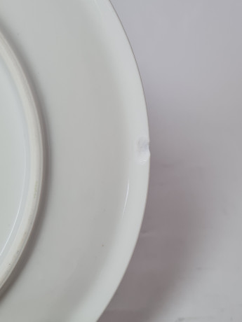 Чайное трио винтажное Schrinding Bavaria, белый фарфор с изображением оленя в лесу, Германия, 1960-70гг.