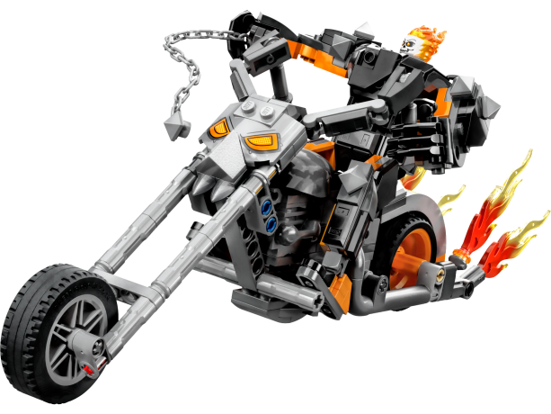 Lego Ghost Rider mit Mech & Bike Призрачный гонщик с роботом и мотоциклом