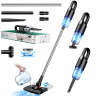 Tisoutec Tisoutec Akku-Handstaubsauger Handstaubsauger,Autostaubsauger 12000Pa Mit 6000mA-Akku,Staubsauger, Multifunktionaler Staubsauger fur Haus,Haustier und Auto,Leistungsstarker Handstaubsauger fur Nass und Trocken Беспроводной ручной пылесос Tisout