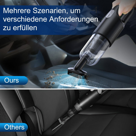 Tisoutec Tisoutec Akku-Handstaubsauger Handstaubsauger,Autostaubsauger 12000Pa Mit 6000mA-Akku,Staubsauger, Multifunktionaler Staubsauger fur Haus,Haustier und Auto,Leistungsstarker Handstaubsauger fur Nass und Trocken Беспроводной ручной пылесос Tisout