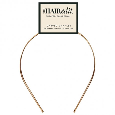 The Hair Edit Gold Carved Chaplet Headband  Золотая резная повязка на голову в виде часовни