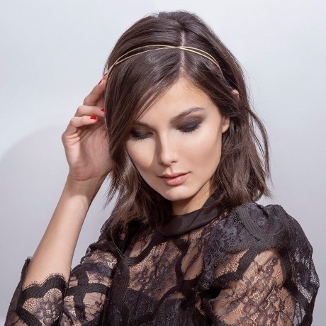 The Hair Edit Gold Carved Chaplet Headband  Золотая резная повязка на голову в виде часовни