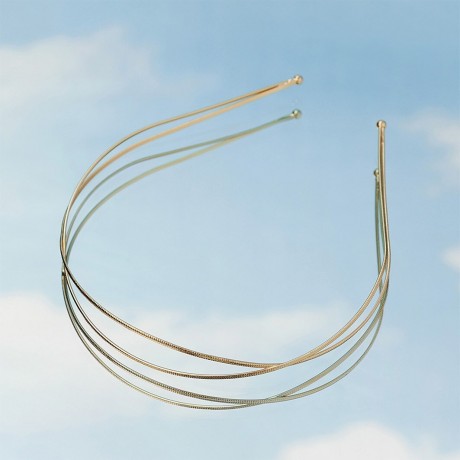 The Hair Edit Gold Carved Chaplet Headband  Золотая резная повязка на голову в виде часовни