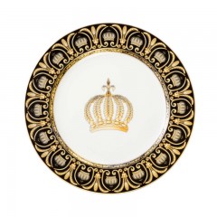 Tettau Tettau Rondo / Liane Pompoos Black Fruhstucksteller / Speiseteller 25 cm Tettau Rondo / Liane Pomp??s Черная тарелка для завтрака/обеда 25 см