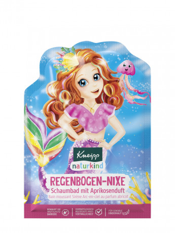 Kneipp Schaumbad Regenbogen-Nixe, 40 ml, Kneipp детская пена для ванны Regenbogen-Nixe с жожоба и абрикосом, 40 мл