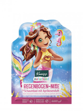 Kneipp Schaumbad Regenbogen-Nixe, 40 ml, Kneipp детская пена для ванны Regenbogen-Nixe с жожоба и абрикосом, 40 мл