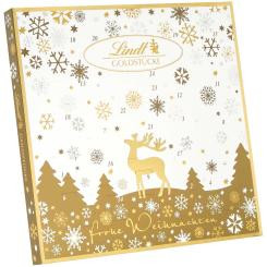 Lindt Goldstuecke Adventskalender, шоколадный адвент-календарь Золотые кусочки, 24 подарка, 156 г