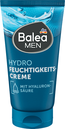 Balea MEN Feuchtigkeitscreme Hydro, 75 ml, Увлажняющий крем для лица Hydro с гиалуроновой кислотой против стянутости, 75 мл