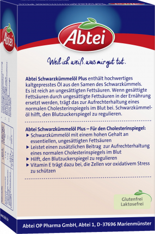 Abtei Schwarzkuemmeloel Plus Kapseln 48 Kapseln (34 g), Abtei Капсулы с маслом чёрного тмина и витамином E для защиты клеток, 48 капсул (34 г)