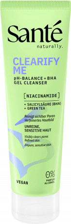SANTE Clearify Me Gel Cleanser, 150 ml, Санте Очищающий гель для лица Clearify Me для кожи с несовершенствами, 150 мл