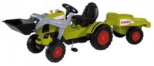 BIG Claas Celtis Loader + Trailer Trettraktor mit Anhanger Педальный трактор Claas Celtis Loader + Trailer с прицепом