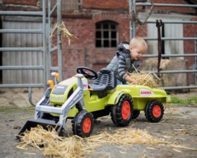 BIG Claas Celtis Loader + Trailer Trettraktor mit Anhanger Педальный трактор Claas Celtis Loader + Trailer с прицепом