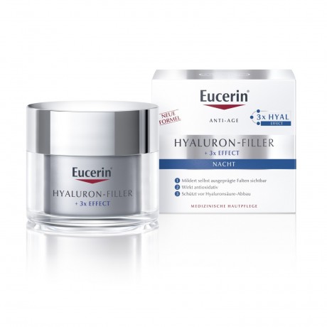 Eucerin Hyaluron-Filler Nachtpflege Гиалуроновый филлер ночной уход