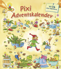 Carlsen Pixi Adventskalender 2026, Адвент-календарь Carlsen Pixi 2026 с 24 мини-книгами, 576 страниц, от 3 лет
